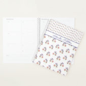 Roze Paarse Bloemen gepersonaliseerd Planner (Display)