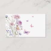 Roze Paarse bloemen raden hoeveel vlinder kussen Informatiekaartje (Achterkant)