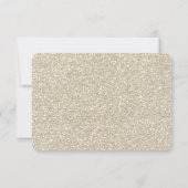 Roze Paarse Bloemen Waterverf Gouden Sparkle RSVP (Achterkant)