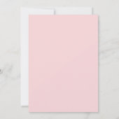 Roze Paarse Bloemige 40e Verjaardag Kaart (Achterkant)