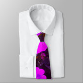 Roze Paarse Bloemige Kunst Abstract Geschenk Favor Stropdas (Gebonden)