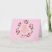 Roze Paarse Bloemige William Shakespeare Twijfel N Kaart (Voorkant)