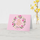 Roze Paarse Bloemige William Shakespeare Twijfel N Kaart (Gele Bloem)