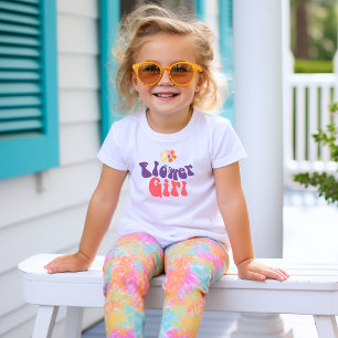 Roze Paarse Boho Bloemenmeisje Bruiloft T-shirt