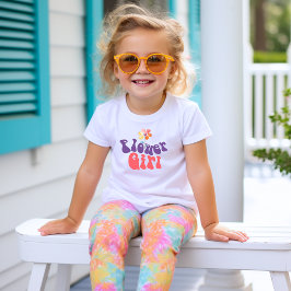 Roze Paarse Boho Bloemenmeisje Trouw T-Shirt