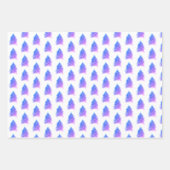 Roze Paarse bomen Waterverf kerstvakantie Inpakpapier Vel (Voorkant 3)