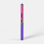 Roze Paarse breuk Monogram Samsung Galaxy Hoesje (Rechterkant)