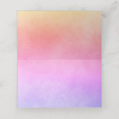 Roze paarse bruiloft voor vioolvogels plaatskaartje (Binnenkant ongevouwen)