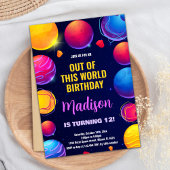 Roze Paarse buitenruimte Maandag Uitnodigingen