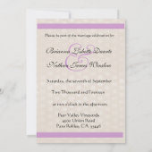 Roze Paarse Butterflies Weddenschap Kaart (Achterkant)