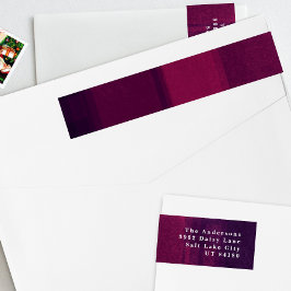 Roze Paarse Chalk Holiday Return-adreslabel