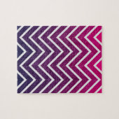 Roze Paarse Chevron Legpuzzel (Horizontaal)
