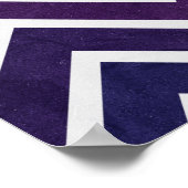 Roze Paarse Chevron Poster (Hoek)