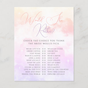 Roze Paarse Cloud Nine wil ze liever spel