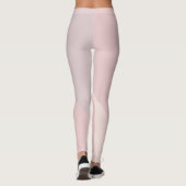 Roze Paarse Cream Sjabloon Pastel Kleur Modern Leggings (Achterkant)