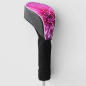 Roze Paarse Dahlia Bloem Golfheadcover (Schuin)