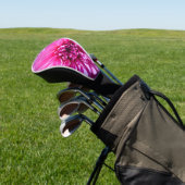 Roze Paarse Dahlia Bloem Golfheadcover (Insitu)