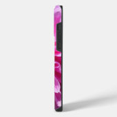 Roze Paarse Dahlia Bloem iPhone Hoesje (Linkerkant)