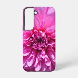 Roze Paarse Dahlia Bloem Samsung Galaxy Hoesje