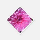 Roze Paarse Dahlia Bloem Servet (Hoek)