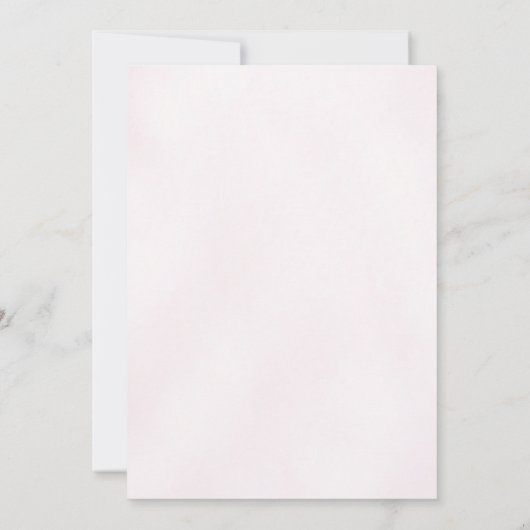 Roze Paarse Dahlia Meisje Baby Brunch Kaart (Achterkant)