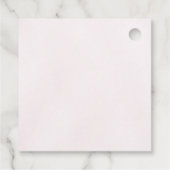 Roze Paarse Dahlia Meisje Baby shower Bedankjes Labels (Achterkant)