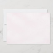 Roze Paarse Dahlia Meisje Baby shower Bedankkaart (Achterkant)