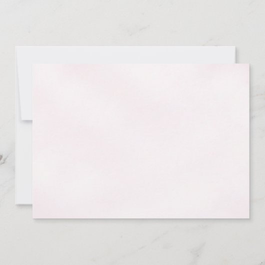 Roze Paarse Dahlia Meisje Baby shower Bedankkaart (Achterkant)