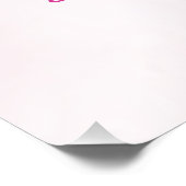 Roze Paarse Dahlia Meisje Baby shower Perfect Poster (Hoek)