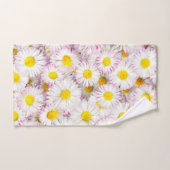 Roze Paarse Daisy Flower Pattern Bad Handdoek (Handdoek)