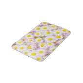 Roze Paarse Daisy Flower Pattern Badmat (Gekanteld)
