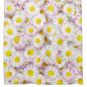 Roze Paarse Daisy Flower Pattern Douchegordijn (Voorkant)