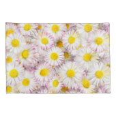 Roze Paarse Daisy Flower Pattern Kussensloop (Achterkant-Rechts)