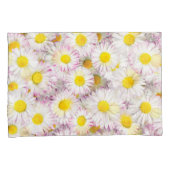 Roze Paarse Daisy Flower Pattern Kussensloop (Voorkant-Rechts)