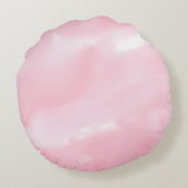 Roze Paarse Dancing Beer Rond Door Kussen (Achterkant)