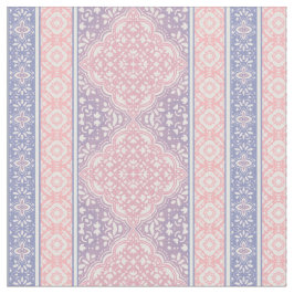 Roze & Paarse Decoratieve Boheemse Tegel Patroon Stof