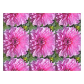 Roze Paarse Dhalia Tablecloth Tafelkleed (Voorkant (Horizontaal))