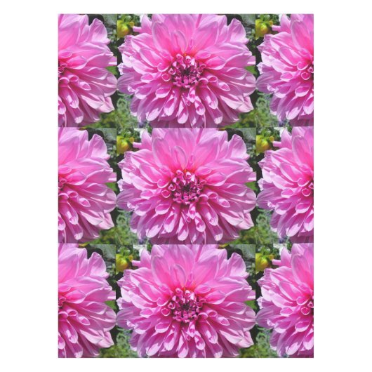 Roze Paarse Dhalia Tablecloth Tafelkleed (Voorkant)