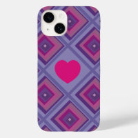 Roze Paarse diamantkregel voor het roze hart