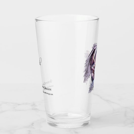 Roze Paarse Draak: Oktober's Geboortesteen Opal Glas (Rechts)