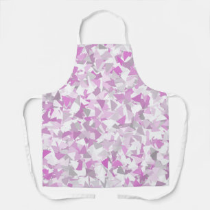 Roze Paarse Driehoek Patroon Schort
