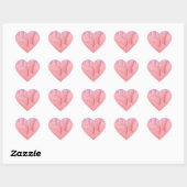 Roze Paarse druppel Sticker met handvlinder (Vel)