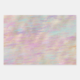 Roze Paarse Eenhoorn Sparkle Glitzy Gold Inpakpapier Vel