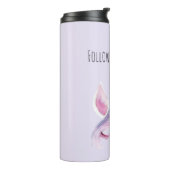 Roze Paarse Eenhoorn  Thermosbeker (Gedraaid links)