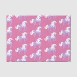 Roze Paarse Eenhoorn Verjaardag Tissuepapier