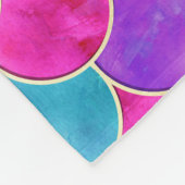 Roze, Paarse en Aqua Mermaid Scale Patroon Fleece Deken (Hoek)