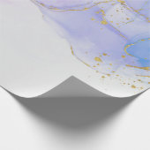 Roze, paarse en blauwe Alcohol Inkt Cadeaupapier (Hoek)