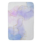 Roze, Paarse en blauwe alcoholinkt Badmat (Voorkant Verticaal)