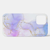 Roze, Paarse en blauwe alcoholinkt Case-Mate iPhone Case (Achterkant (horizontaal))