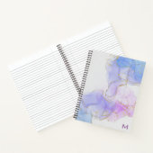 Roze, Paarse en blauwe alcoholinkt Notitieboek (Binnen)